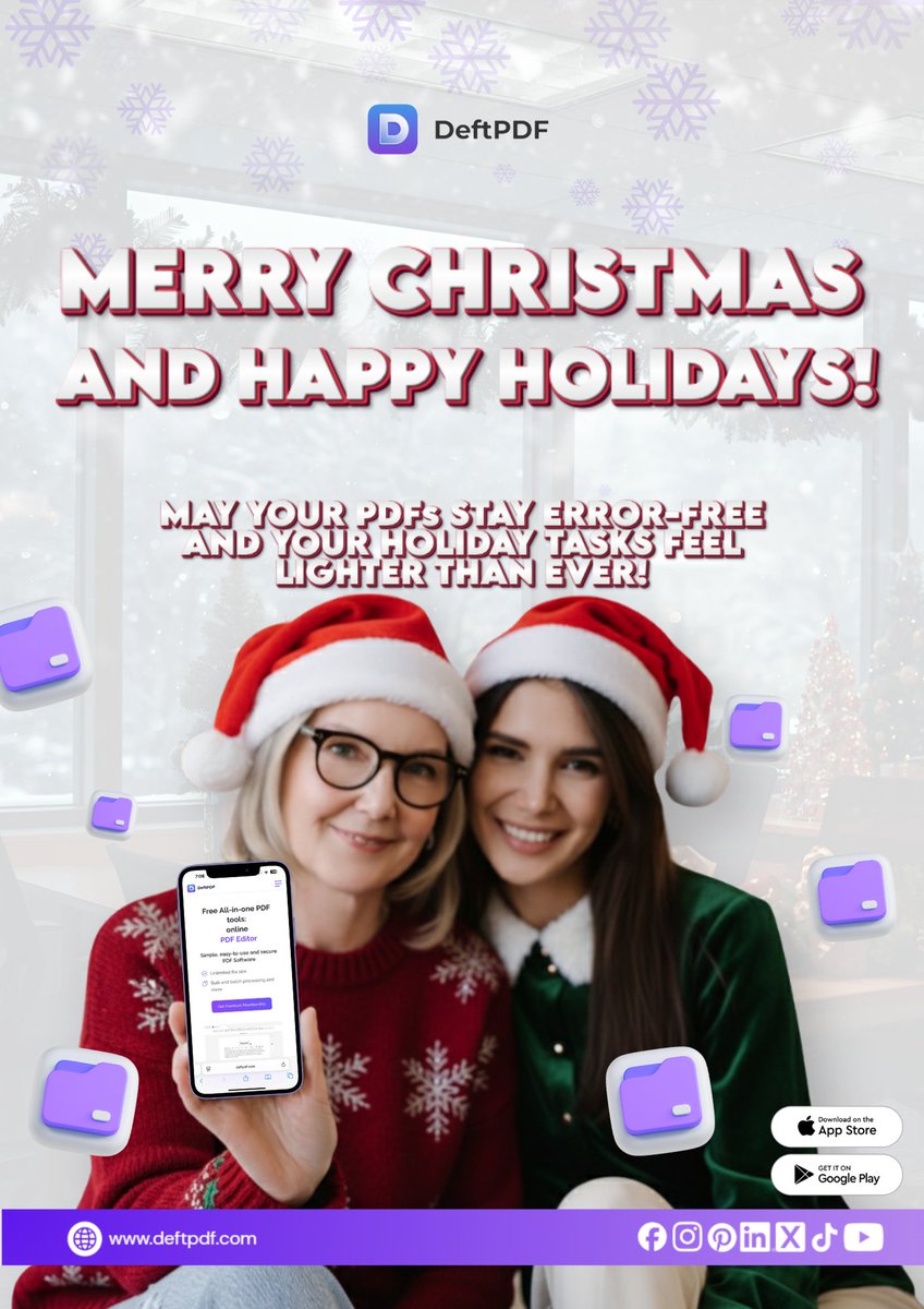 Warm Holiday Greetings from DeftPDF! 🎄  

Wishing you a joyful season filled with peace, creativity, and smooth workflows. Thank you for trusting DeftPDF for your editing needs all year long. 🥰

deftpdf.com 

#DeftPDF#PDFEditor #FreePDFTools  #ProductivityTools