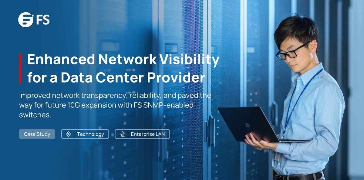FScom_inc's tweet photo. Our client, an IT and data center services provider in Japan, has strengthened its network visibility, reliability, and scalability with the FS SNMP-enabled switching solution.
Read the full story: https://t.co/K7yvmVN9FJ
#FSswitch #networksolution https://t.co/zbWWhwIfYg