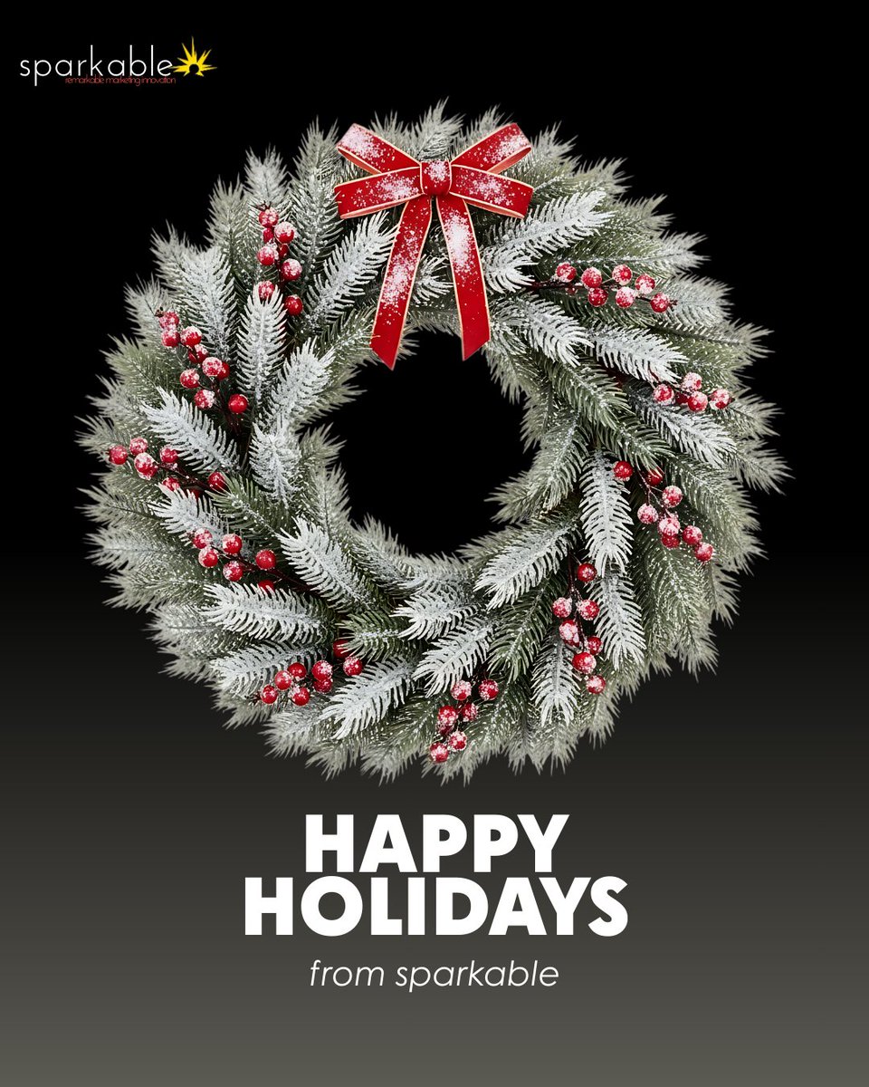 sparkable's tweet image. Happy Holidays from Sparkable! ✨
Wishing you a season filled with joy, creativity, and meaningful connections. Thank you for being part of our community — we can’t wait to grow with you in the new year!