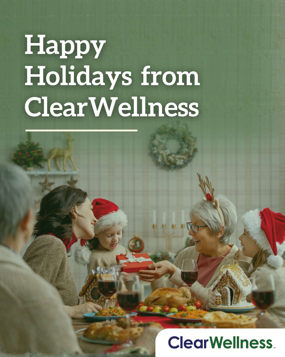 Merry Christmas from #ClearWellness! This season reminds us what matters: family, connection, &amp; the comfort of home. We're honored to support seniors staying independent &amp;  grateful for the families who've welcomed us into their lives. 🎁🎄