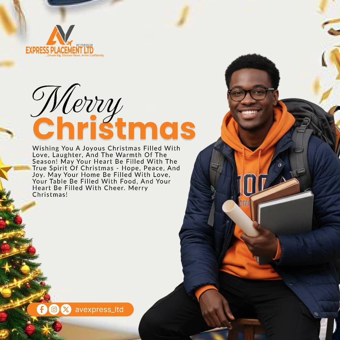 avexpressp_ltd's tweet photo. This Christmas, we celebrate dreams, opportunities, and new beginnings. Thank you for trusting us with your education, travel, and placement goals.
Merry Christmas and Happy Journeys ahead.

#AVExpressPlacement #MerryChristmas #StudyAbroad #TravelGoals #EducationConsultant https://t.co/KBwB9VFkGx