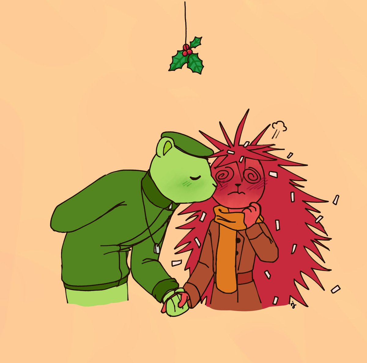 JazR024's tweet image. Feliz navidad 🎄
#flippyxflaky #htf擬人化 #happytreefriends