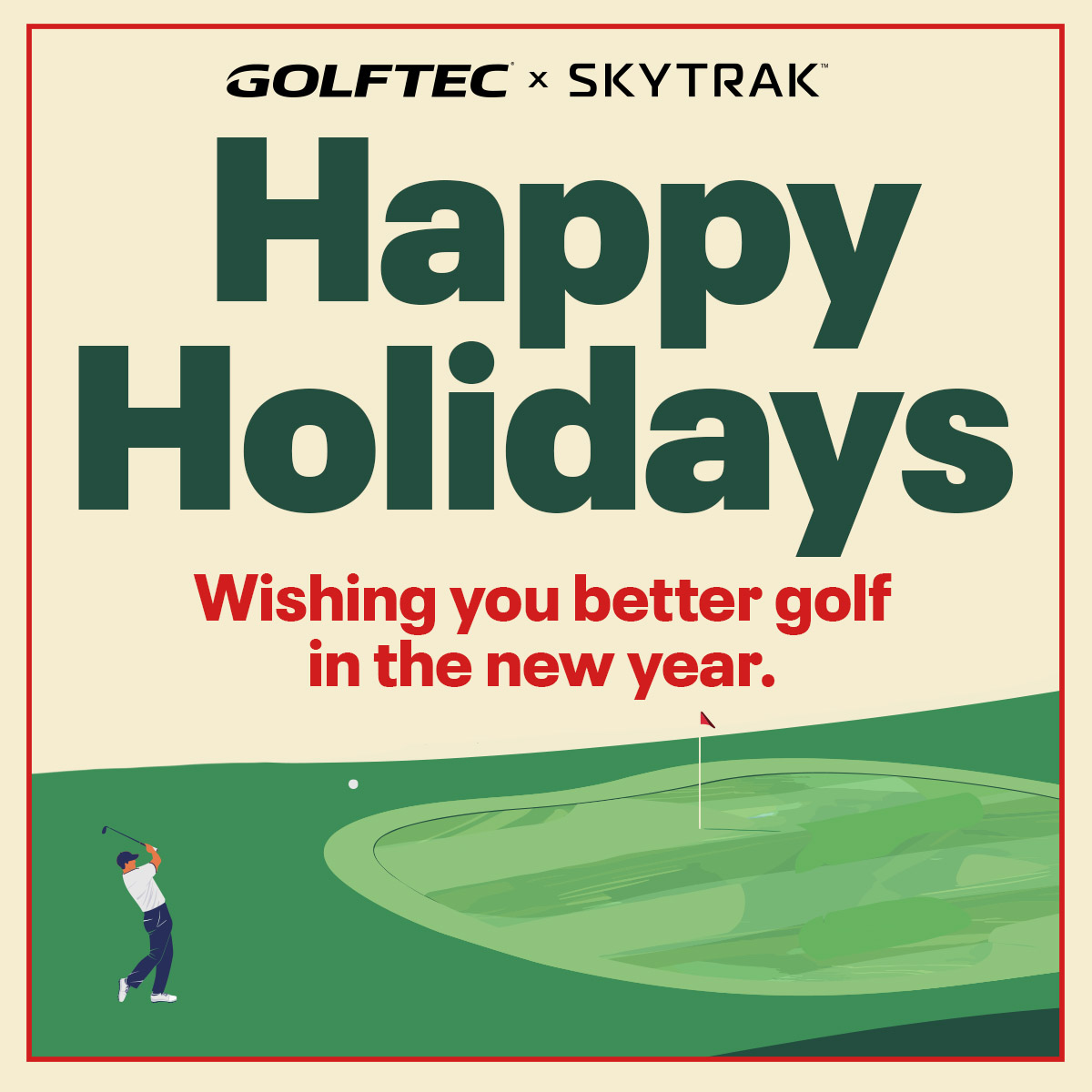 Happy Holidays from GOLFTEC and SkyTrak 🎄⛳️
We’re so grateful for an incredible year filled with growth, great swings, and an amazing golf community. Thank you for being part of it — here’s to more improvement, more rounds, and more fun in the year ahead.
 #GOLFTEC #SKYTRAK