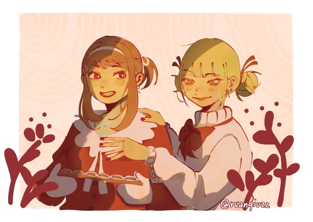 ruanqiuzz's tweet photo. happy holidays ⭐ #togachako #mha https://t.co/dPNI31qWU3