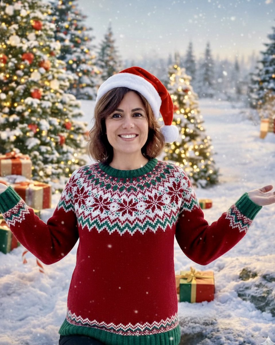 L’IA et moi, nous vous souhaitons un joyeux Noël😜🎄❤️🎁 !