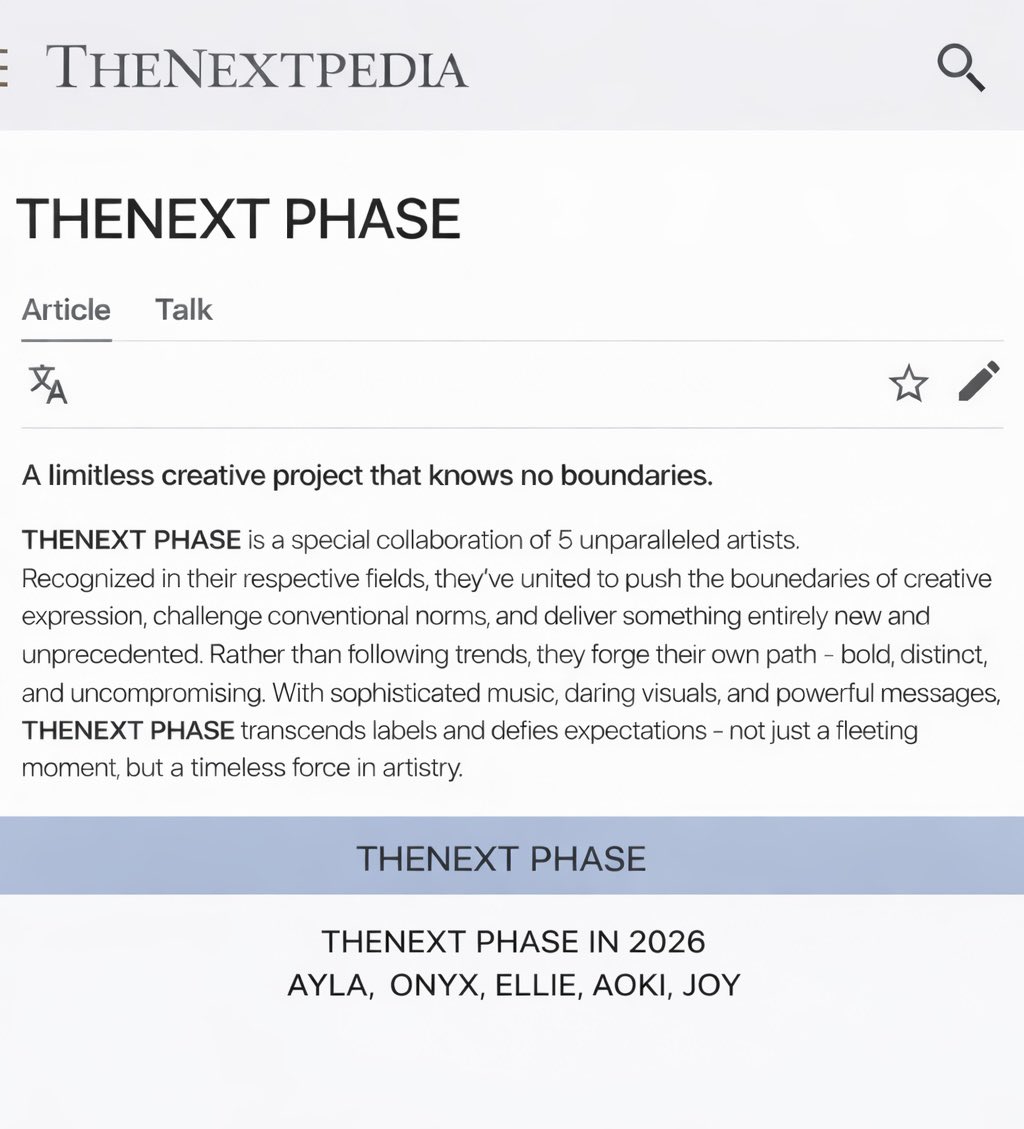 THENEXT PHASE tweet media