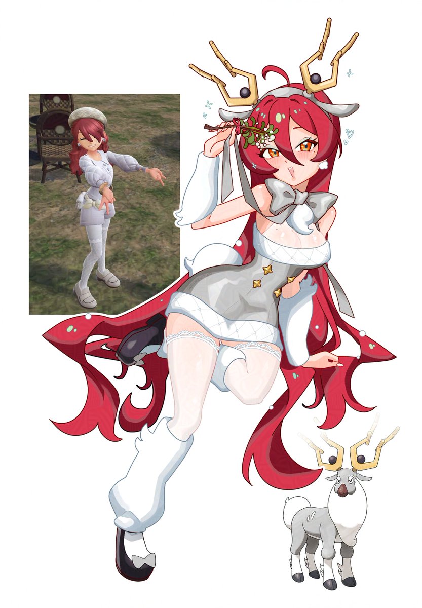 🤍❤️Merry Christmas and happy holidays! 
#PokemonLegendsZA OC