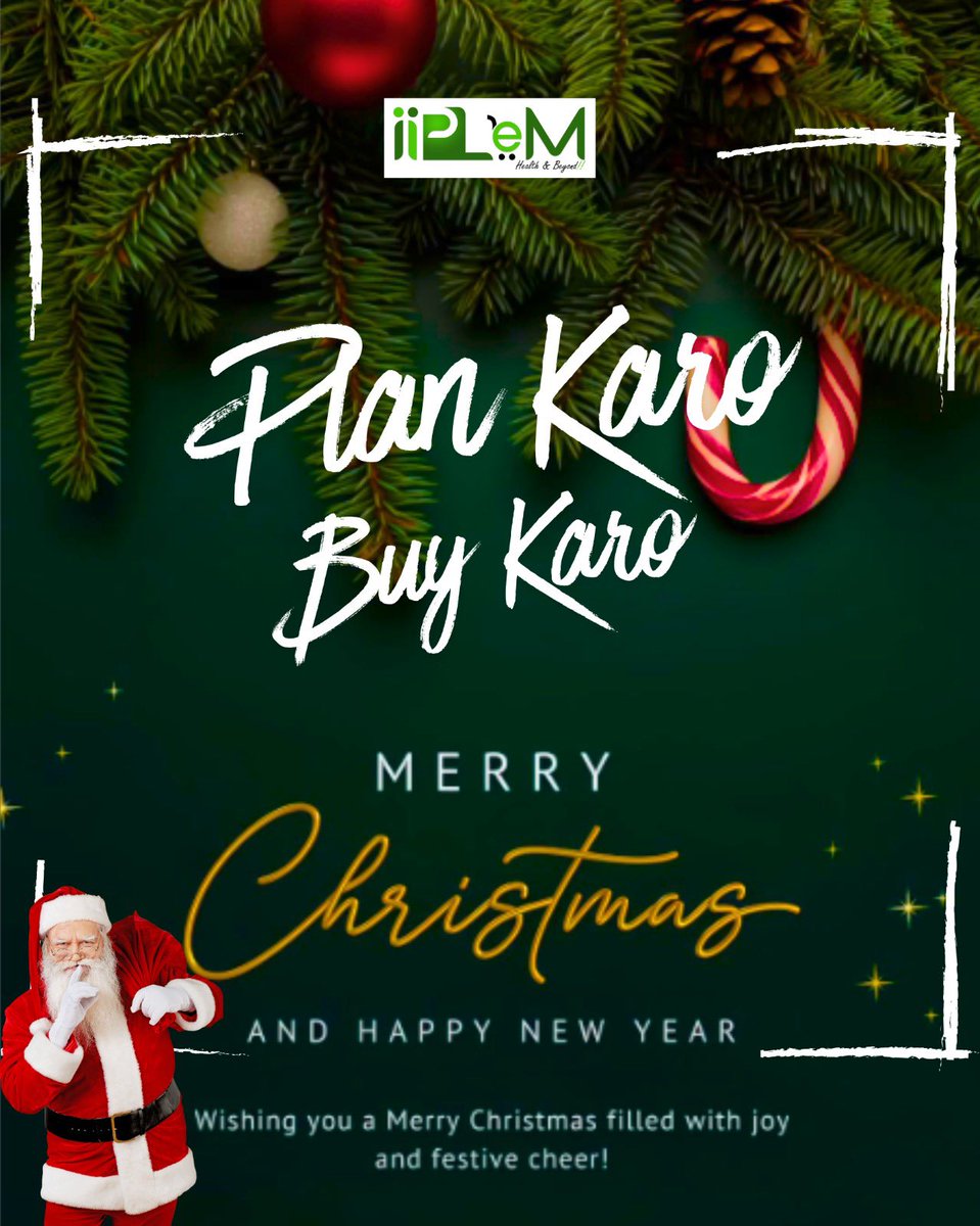 iip_le's tweet photo. 🎅 Plan Karo 
🛒 Buy Karo 
💚 Gut Happy Karo! 

Merry Christmas from IIPLeM family to yours! 
Health &amp; Beyond this festive season ✨ 

Shop gut-friendly magic → https://t.co/n4kGbgr6ps 
#ChristmasVibes #IIPLeM #MerryChristmas2025 #HealthyHolidays #GFCFSF https://t.co/iK1FfErYlX