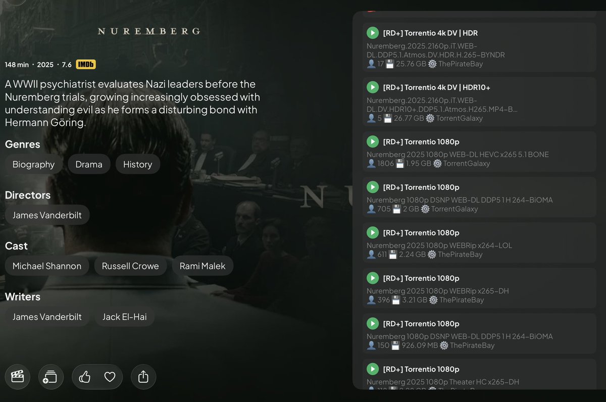 Thnx <a href="/RealDebrid/">Real-Debrid</a> Christmas 🤶 free RD 🎁 time.  Stremio + RD = iOS version ❤️
