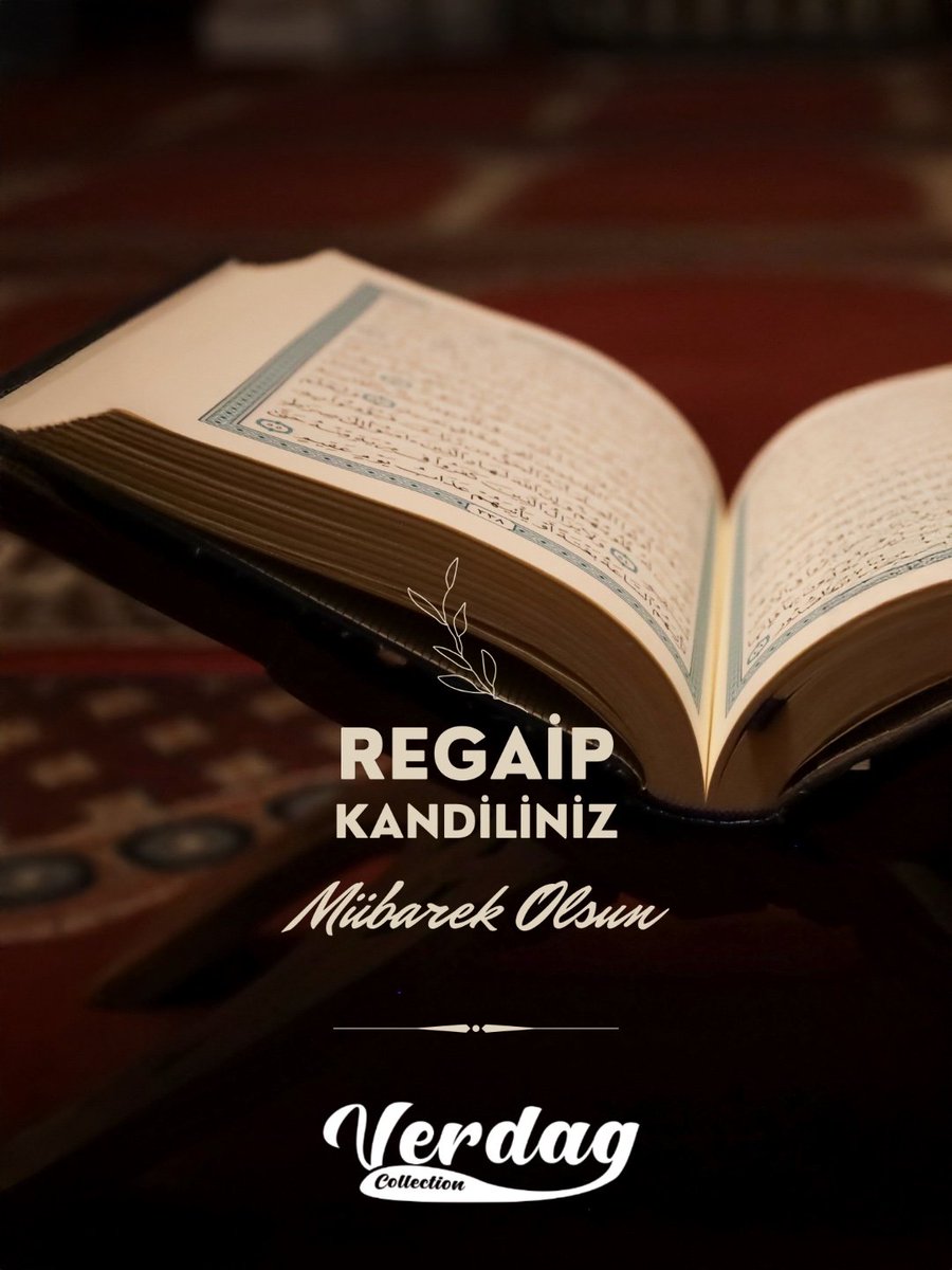 Regaip Kandilimiz mübarek olsun 🤍
Bu mübarek gecenin; dualara, umutlara ve gönüllere huzur getirmesini diliyoruz.
✨ Verdag Collection