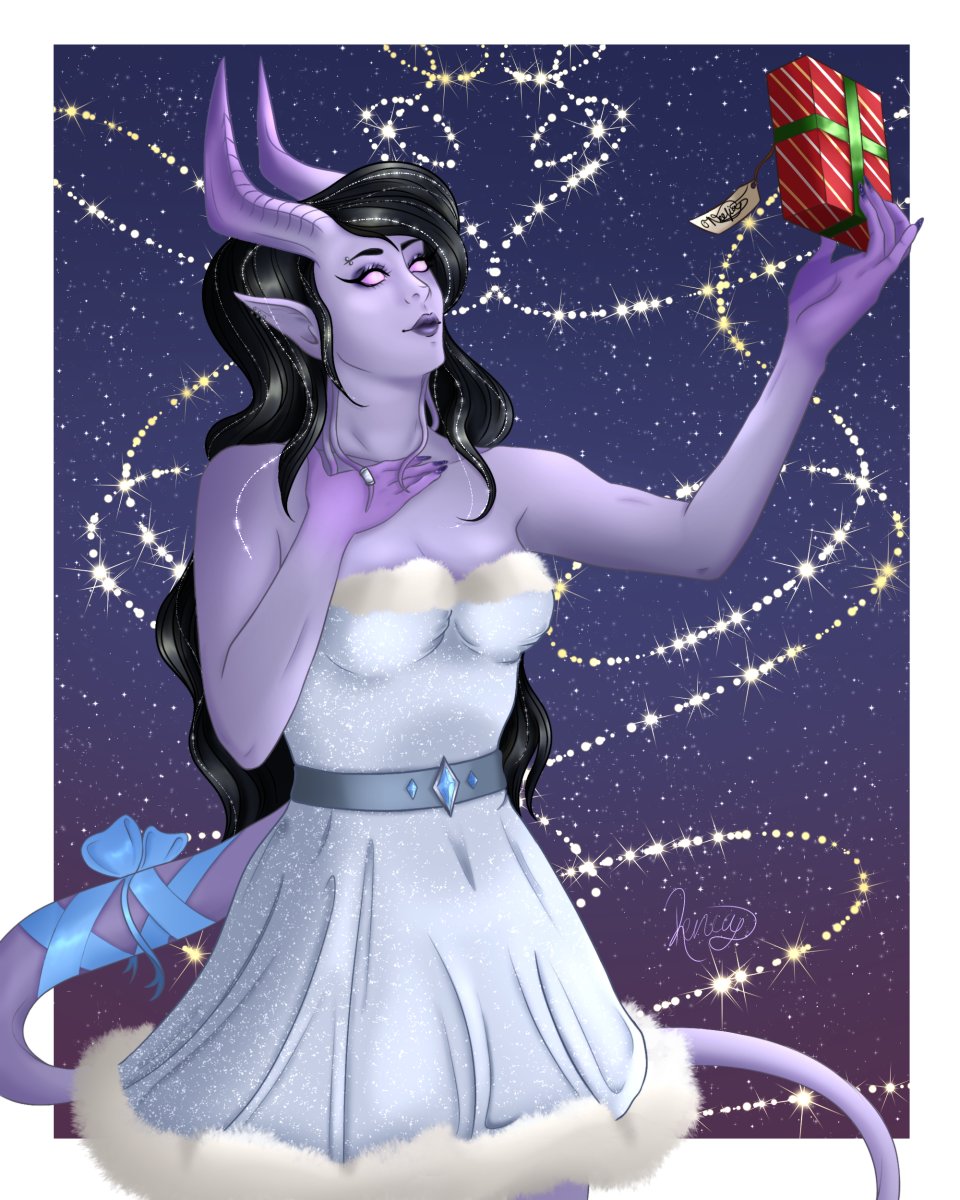 Neefia for HelenAimeeArt as part of a secret santa event!
#Nekrokatcovenclaus2025