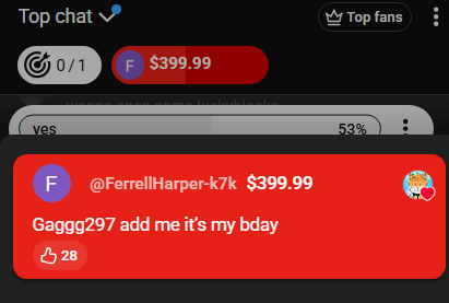 BIGGEST SUPERCHAT THAT I'VE EVER GOTTEN.
I'M SPEECHLESS.

THANK YOU SO MUCH FERREL ❤️🙏