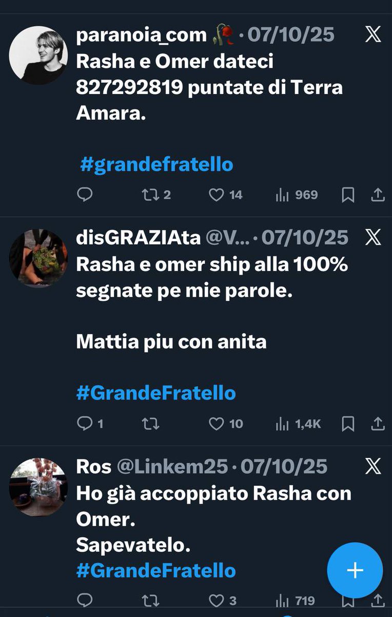 nondormoma1's tweet image. Perché la verità è che sono stati shippati fin dall’entrata di Rasha in tugurio 😅
Siamo anche noi il racconto di una storia 
E’ esilarante leggere tutti i tweet di quella sera eravano tutti impazziti per loro❤️ 
(Era il 7 ottobre solo perché era passata la mezzanotte)😅#rashmer