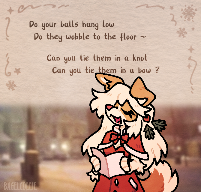 Singing classic festive songs such as 🎶
