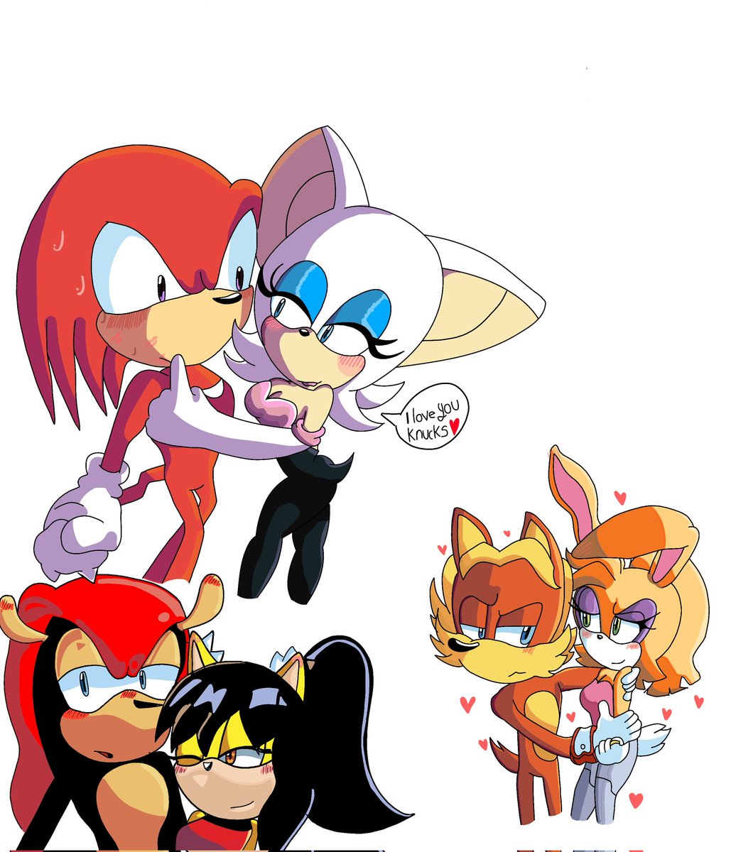 "Fanfic a las rotas corazones unidos"
Nuevas parejas en la historia, (knuxouge no se menciona ya que estaba desde el inicio).

Disfruta o comenta que pareja te gustaría ver!

#knuxouge #mightoney #buntoine #pareja #Wattpad #historia #love #amor #fanfic #honeythecat