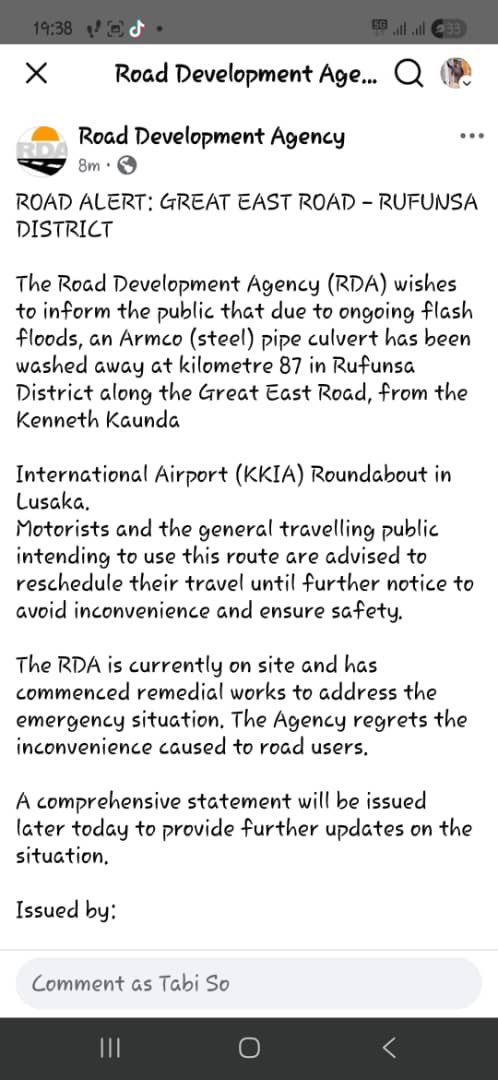 thewaltergirl's tweet image. Kindly retweet in case someone is planning on using the Great East Road