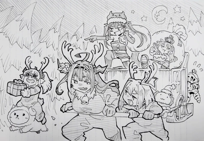 かわいい女の子を描きました。
#みかじ絵
#かなたーと
#つのまきあーと
#TOWART
#ルーナート 