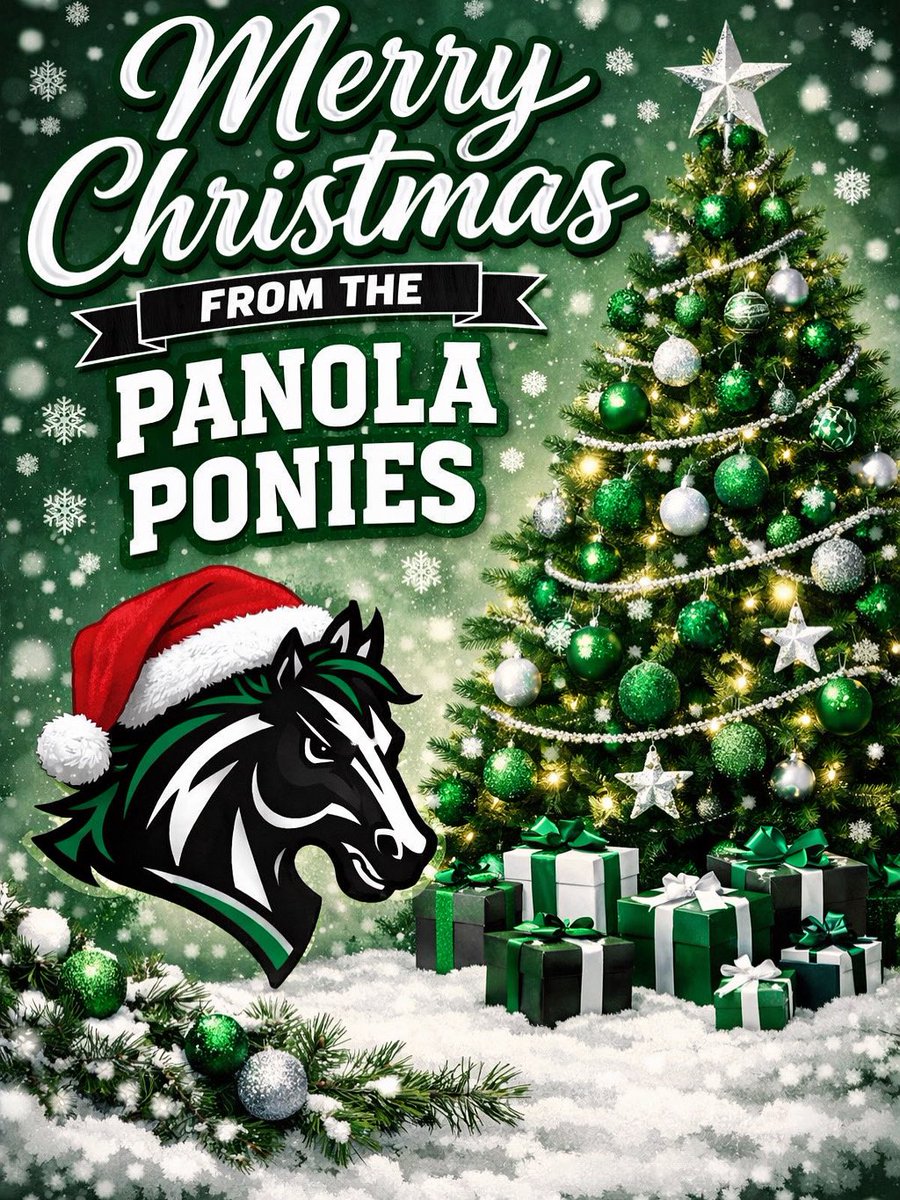 PanolaMBB's tweet image. Merry Christmas from the Ponies!