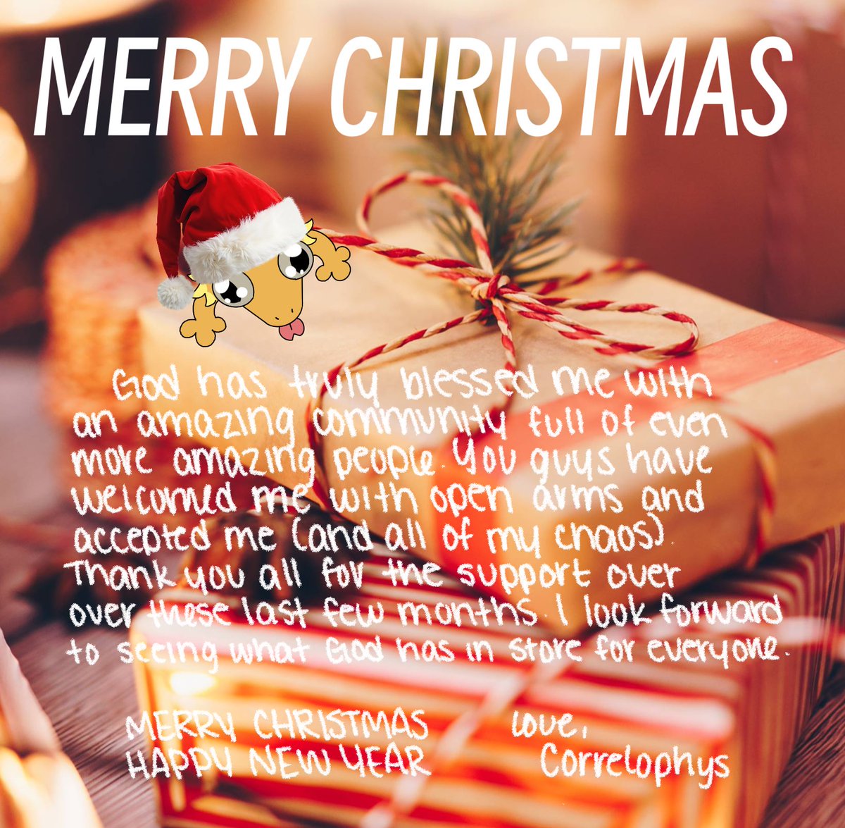 correlophys's tweet image. A special treat for my lovely siblings in Christ. If it weren’t for you guys, I would never have started streaming or continued to be a presence in this community. You’re all amazing and I thank God every day for yall~ love you guys ❤️❤️