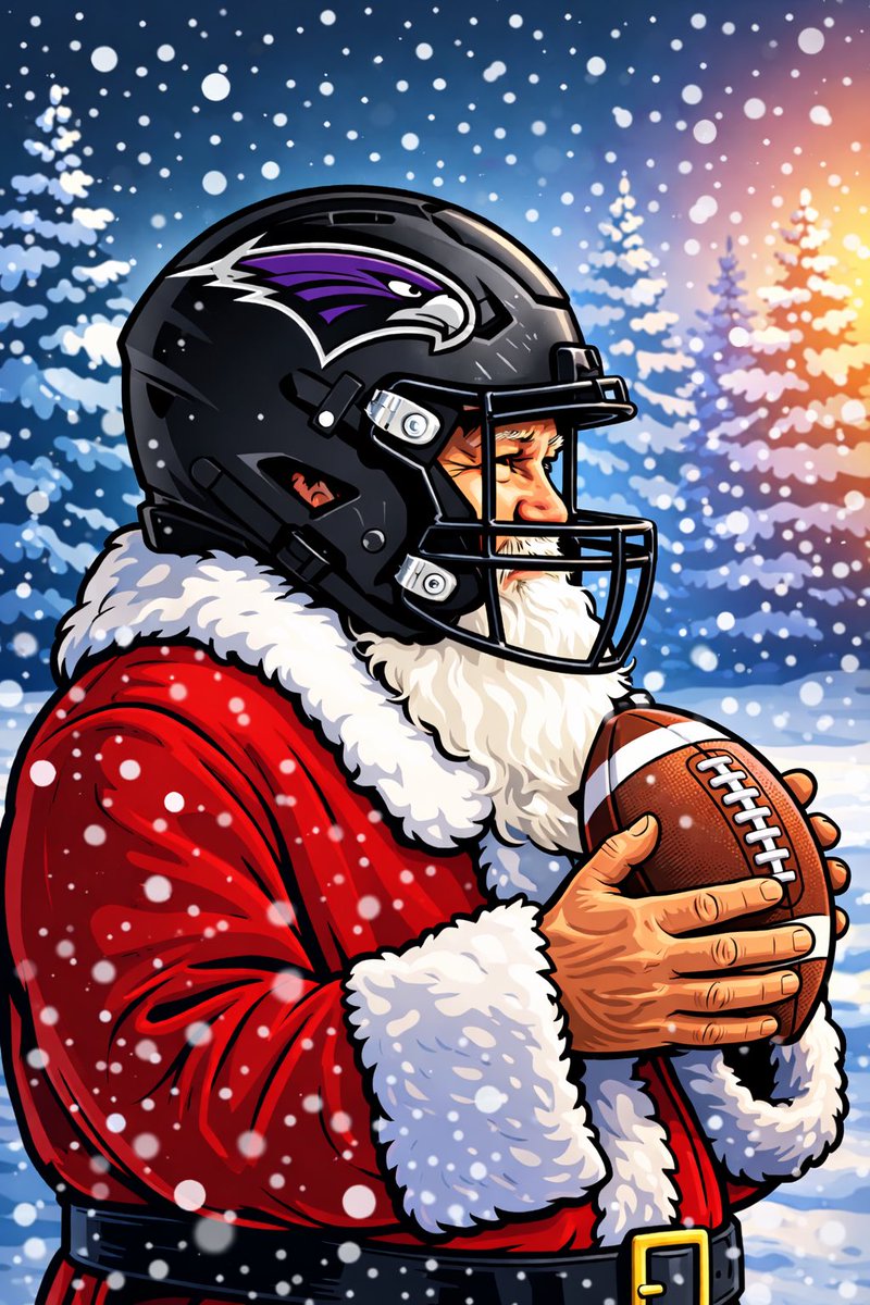 Merry Christmas from Bloomfield Hills Blackhawks Football! Wishing our players, families, and fans a holiday season filled with joy, health, &amp; Blackhawk pride. 🖤💜
