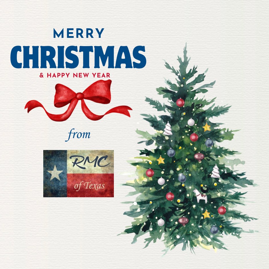 RMCofTexas's tweet photo. Merry Christmas and Happy Holidays ~ From our RMC family to you and yours! https://t.co/myTddqZaqA