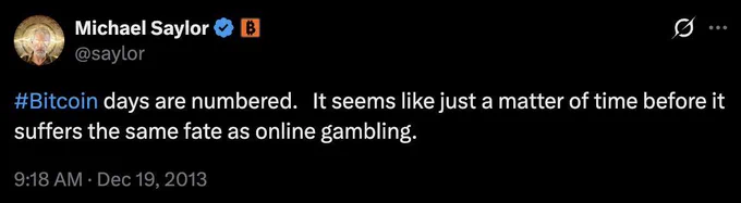 🚨Bureau : "C'era una volta, Saylor disse…"