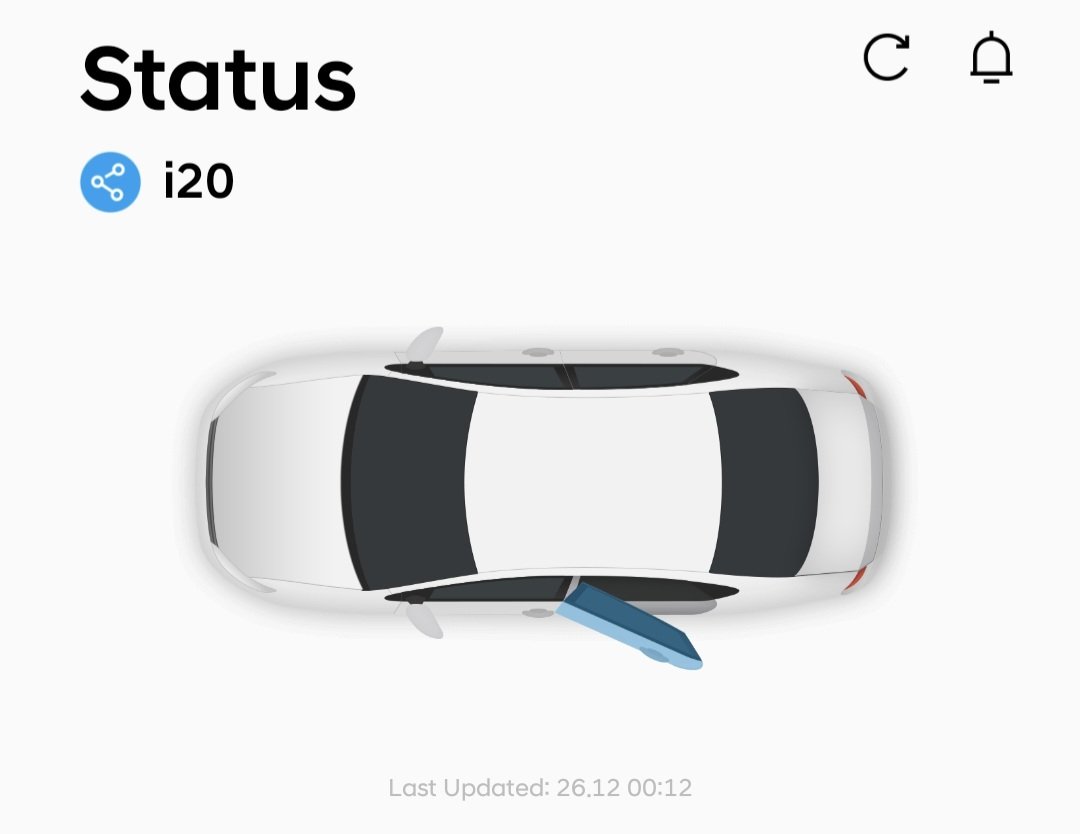Flubb_r's tweet photo. Advantage of having connected car tech...
Car door was not shut and I'm getting alerts... and it exactly shows which door is open... Nice!!
#bluelink #hyundai https://t.co/ahtqXehkzr