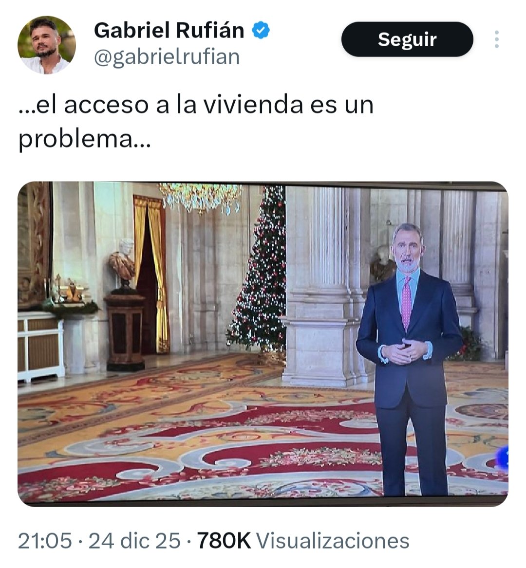 El racismo de Rufián está a la altura de su demagogia. Al margen de sus impostadas performances parlamentarias, no da para más. Que un tipo así haya pasado a ser referente en ciertos círculos... dice bastante de esos círculos.