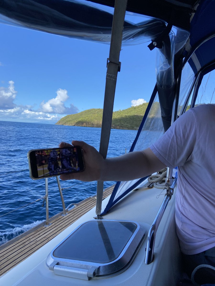 #NFLonNetflix
Watching on a boat in Saint Vincent yeya