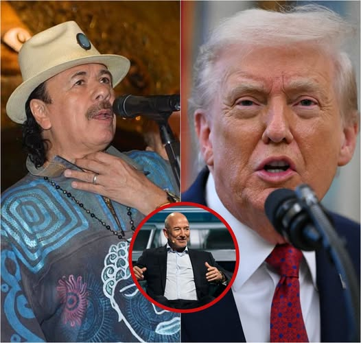 JesusChryslerII's tweet image. Viva Santana!!!
“Wake up, Jeff.” — Carlos Santana suddenly announced that he would withdraw all media partnerships, streaming appearances, and business collaborations from Amazon, openly criticizing Jeff Bezos’ calculated silence amid his growing alignment with Donald Trump.