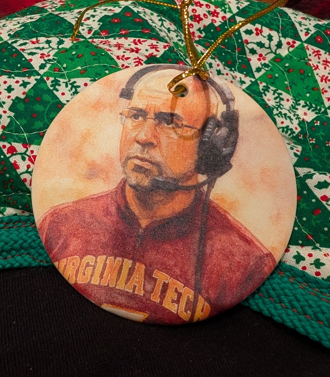cloudybrew's tweet photo. @SonsofSatVT I about died laughing when I pulled this out of my stocking. Welcome to Blacksburg @coachjfranklin! #Hokies @HokiesFB https://t.co/dB7wEmfezk
