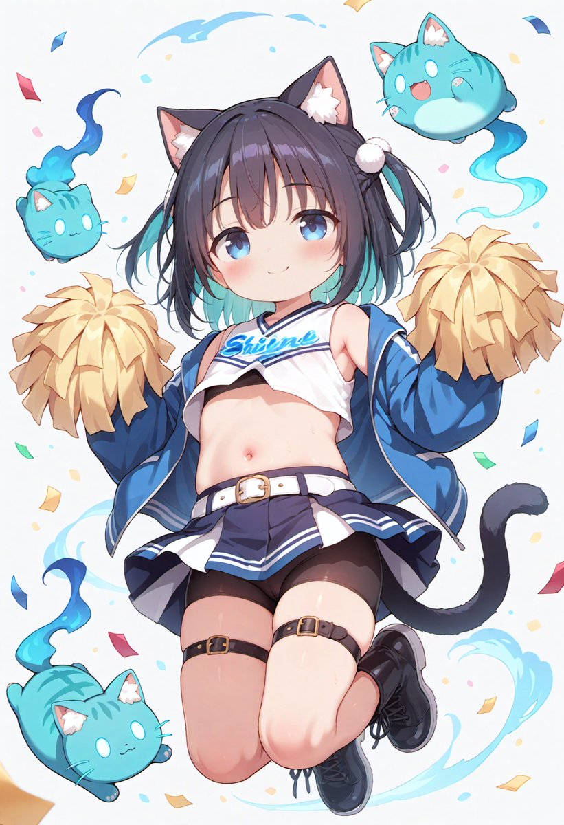 蒼水猫ちゃん model:lemonsugarmix_v2 SFW anime art. A girl with