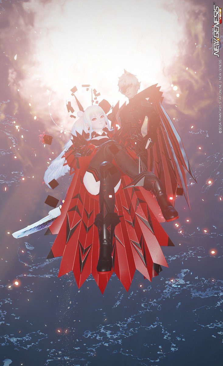 gamePSO2ngs's tweet image. 【今に舞い戻りしこの時こそ】
ルーイナス風
終の女神・シバ＆義の男神・ヴァルナ

その存在、たとえ虚空へ封印されようと
……我らは共に在りて。

撮影場所：ルイノ・ルーサー戦後フィールド
#PSO2_SS #PSO2NGS_SS #PSO2NGS