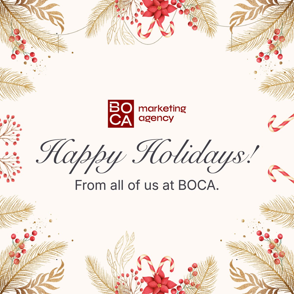 Merry Christmas and Happy Holidays from the whole BOCA family! Cheers to a successful year, meaningful partnerships, and everything in store in 2026. 🎄✨