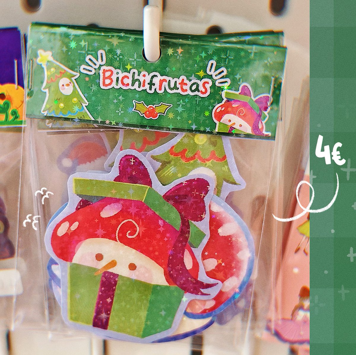 ¡Desde Majoystik os deseamos una Feliz Navidad! 🎄 Un nuevo pack de Bichifrutas navideños os espera en Stick&amp;Tape 🐥🎁
#christmas #art
