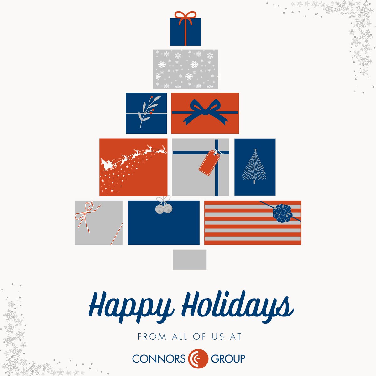 As 2025 comes to a close, we want to thank everyone who helps make Connors Group what it is.

We appreciate our partners and clients, and the relationships we have built together on trust and shared goals.

We hope you find rest, joy, and special moments this holiday season!