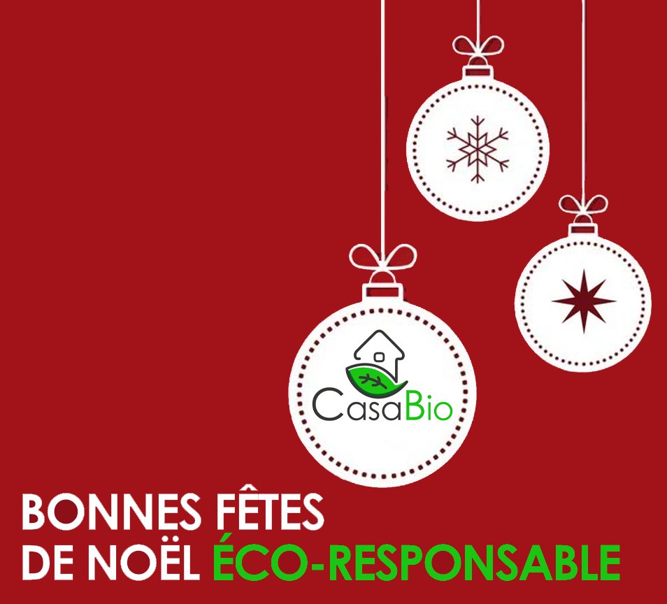 CasaBio2's tweet photo. En cette période de partage, toute l'équipe tient à vous souhaiter de très joyeuses fêtes de fin d'année ! 🎅💚
Pour nous, Noël est l’occasion idéale de célébrer la vie tout en honorant notre belle planète. Cette année, relevons ensemble le défi d'un Noël éco-responsable 🌍 https://t.co/aXX77O8PBF