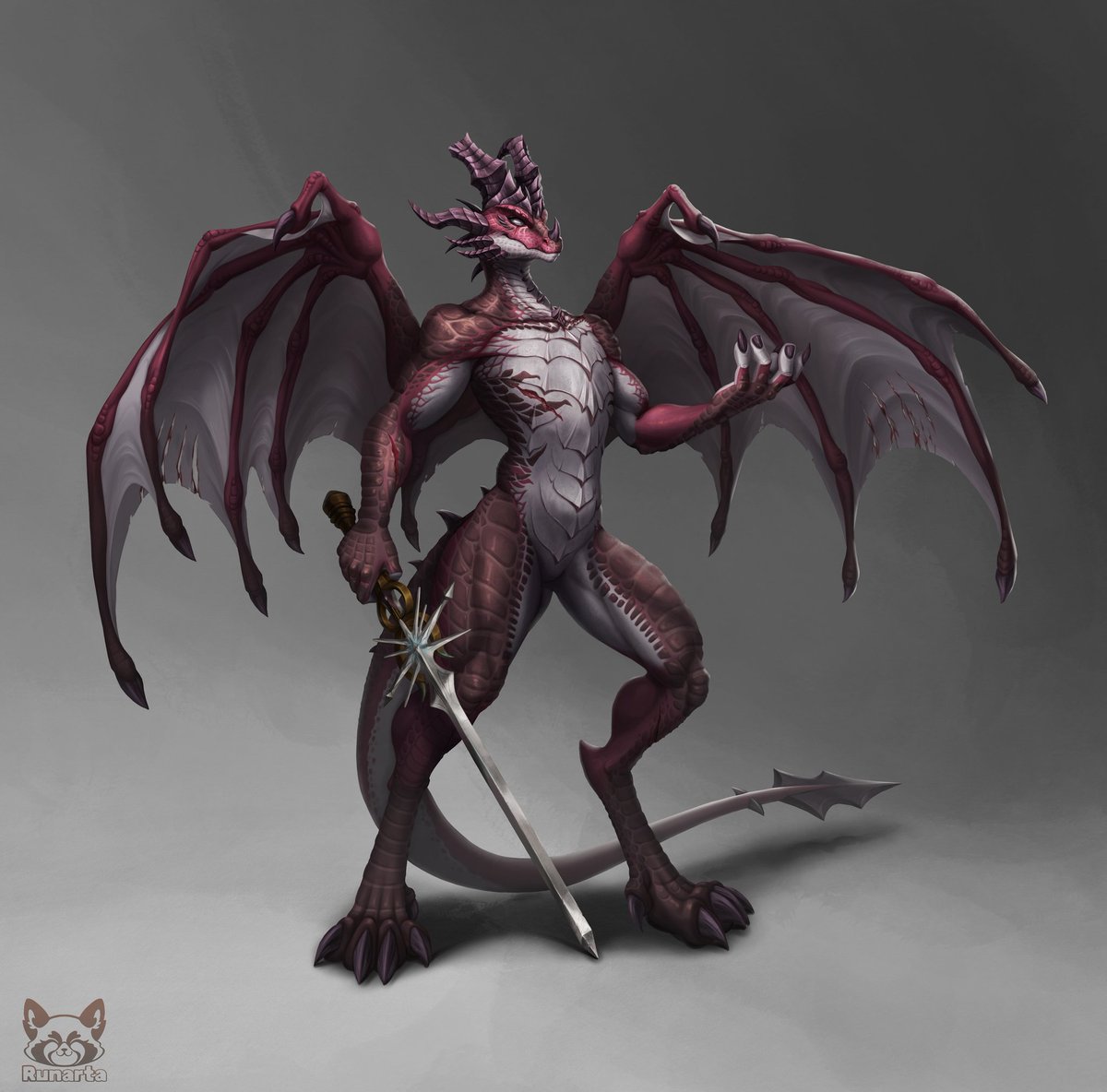 RunartaVera's tweet image. Merry Christmas!🎄 The Dracthyr is already ready for the holidays: the sword is polished, the wings are spread. I wish you the same fighting spirit and tons of magic these days!✨