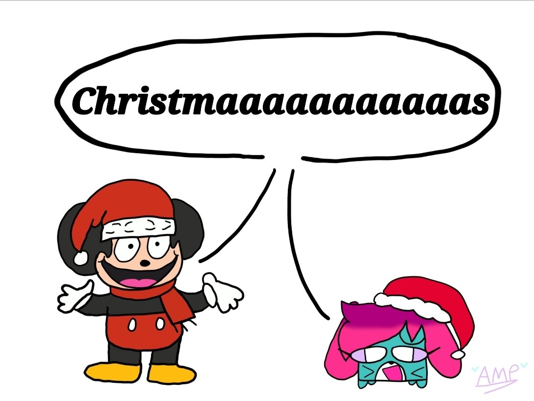 Poppiyolol's tweet image. Christmaaaas 3/3 🎄 #MerryChristmas #draw #monkeyshow #srpelo #random #vital