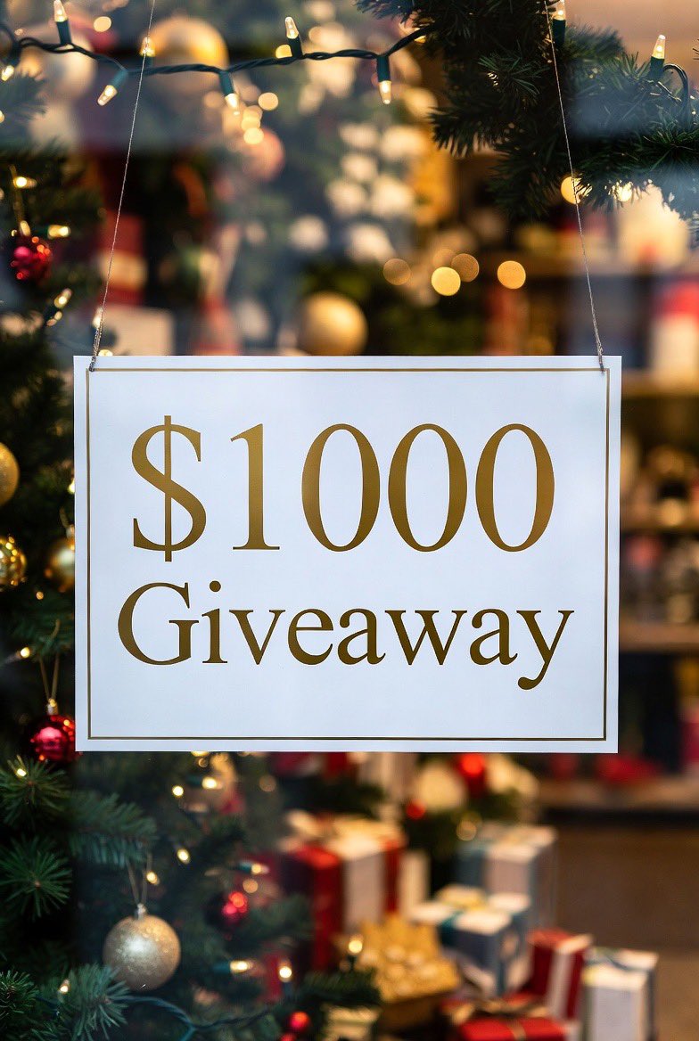 CryptoZachLA's tweet image. Let’s do a Big Christmas giveaway 🎁

$1000 Giveaway for 5 people, $200 each.

- RT &amp;amp; Like
- Comment your favorite thing about 2025
- Follow @CryptoZachLA 

⏰ Winners chosen on December 31st