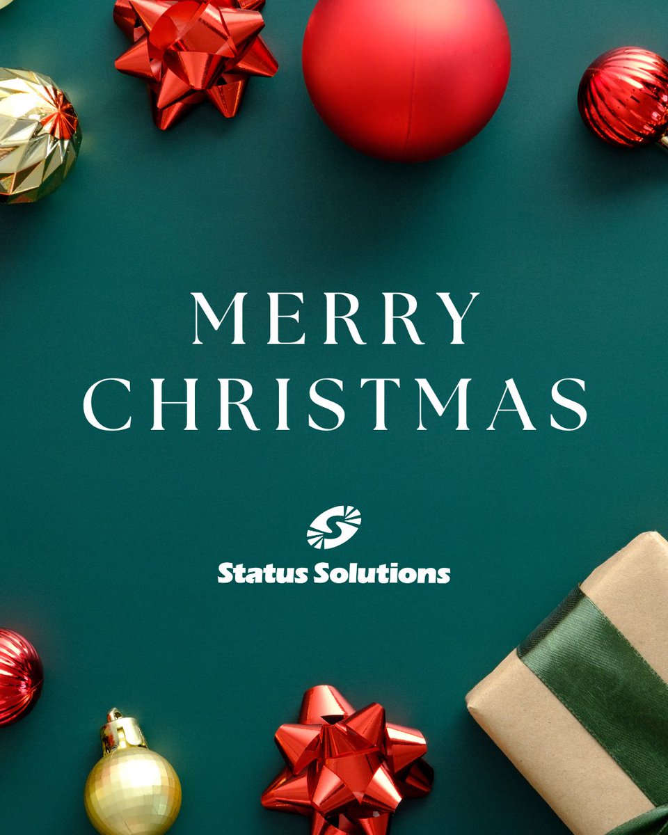 Merry Christmas from all of us at Status Solutions!

We’re grateful for our partners, clients &amp; communities and wish you peace, joy &amp; safety this holiday season.

#MerryChristmas #HappyHolidays #StatusSolutions