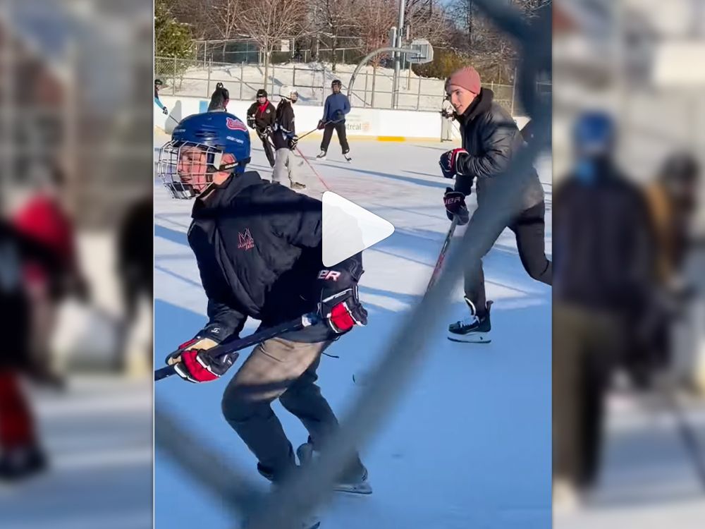 Watch: Habs defenceman Lane Hutson plays shinny with kids in N.D.G. montrealgazette.com/news/local-new…