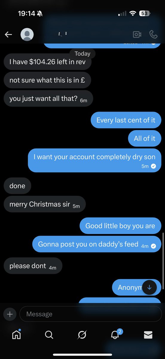 Anonymous f*g introduced himself perfectly. Piggy said hello sir and completely emptied his bank account into mine and then said merry christmas 👌🏼