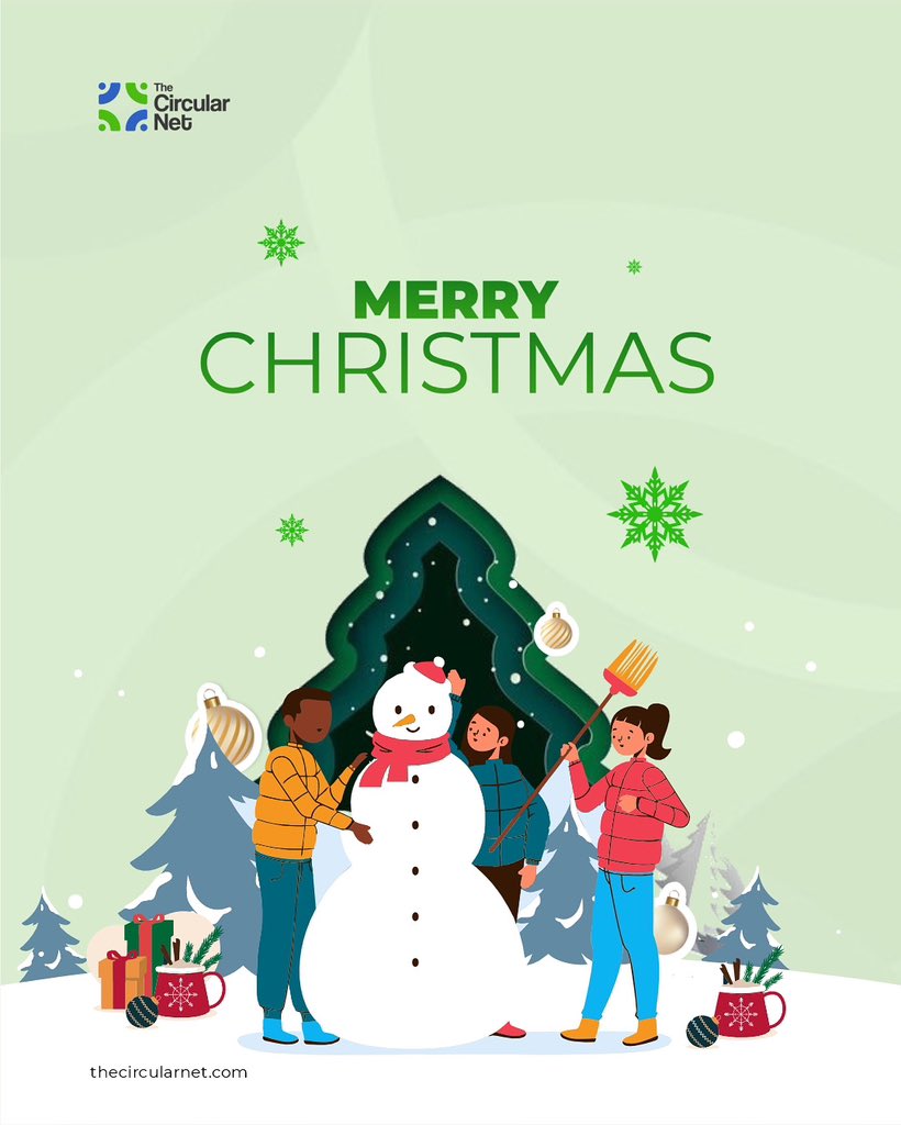 thecircularnet's tweet image. From our team to yours, Merry Christmas 🎄
With love from all of us at The Circular Net

#TCN #Thecircularnet #christmas #sustainability
