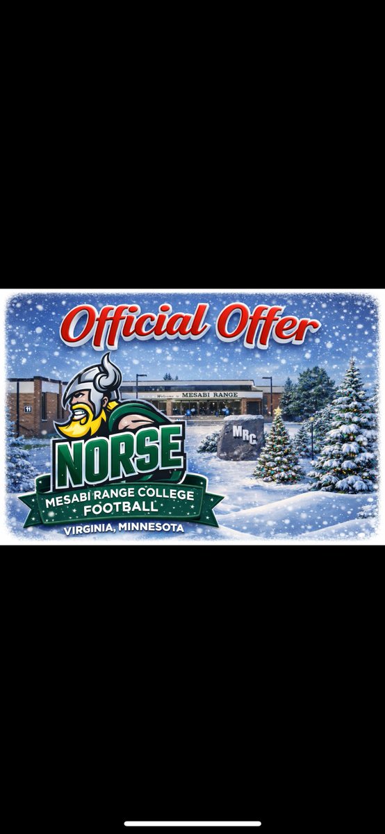 IsaacMerrill15's tweet photo. After a great conversation with @ThomasAntavius I’m blessed to have my first opportunity to play college ball at @MRCNorseFB @CoachHamp_520 https://t.co/9AJeqwwneB