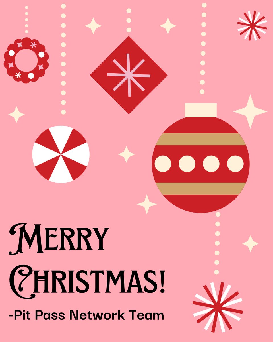 pitpassnetwork's tweet image. We wish all of you a Merry Christmas #MerryChristmas #NASCAR