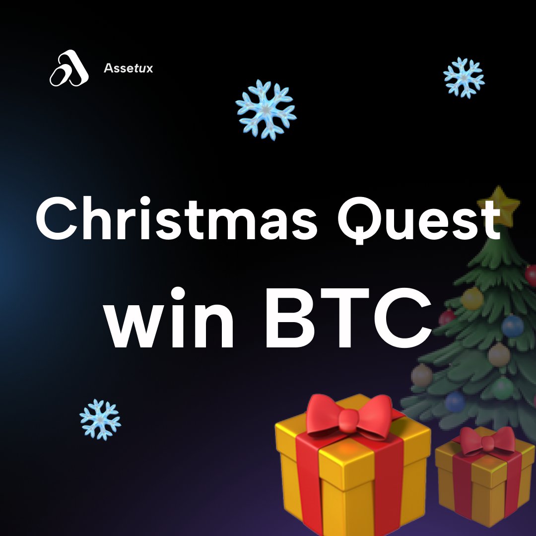 assetux's tweet image. 🎄🎁 MEGA CHRISTMAS GIVEAWAY 🎁🎄

We’re gifting 2,026 winners with 0.001 $BTC each.

Yes — real $BTC.
Yes — on TON.

Complete all tasks &amp;amp; celebrate Xmas with us👇
app.galxe.com/quest/Assetux/…

#MerryChristmas