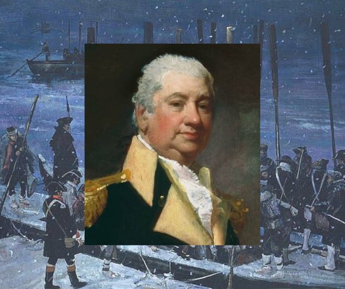 SalinaBBaker's tweet image. 25 December 1776. Colonel Henry Knox had a booming voice that he was able to raise above the wind and precipitation. He organized and directed the crossing of the Delaware River. A demanding part of the task was transporting the eighteen field cannon and fifty horses. Each…