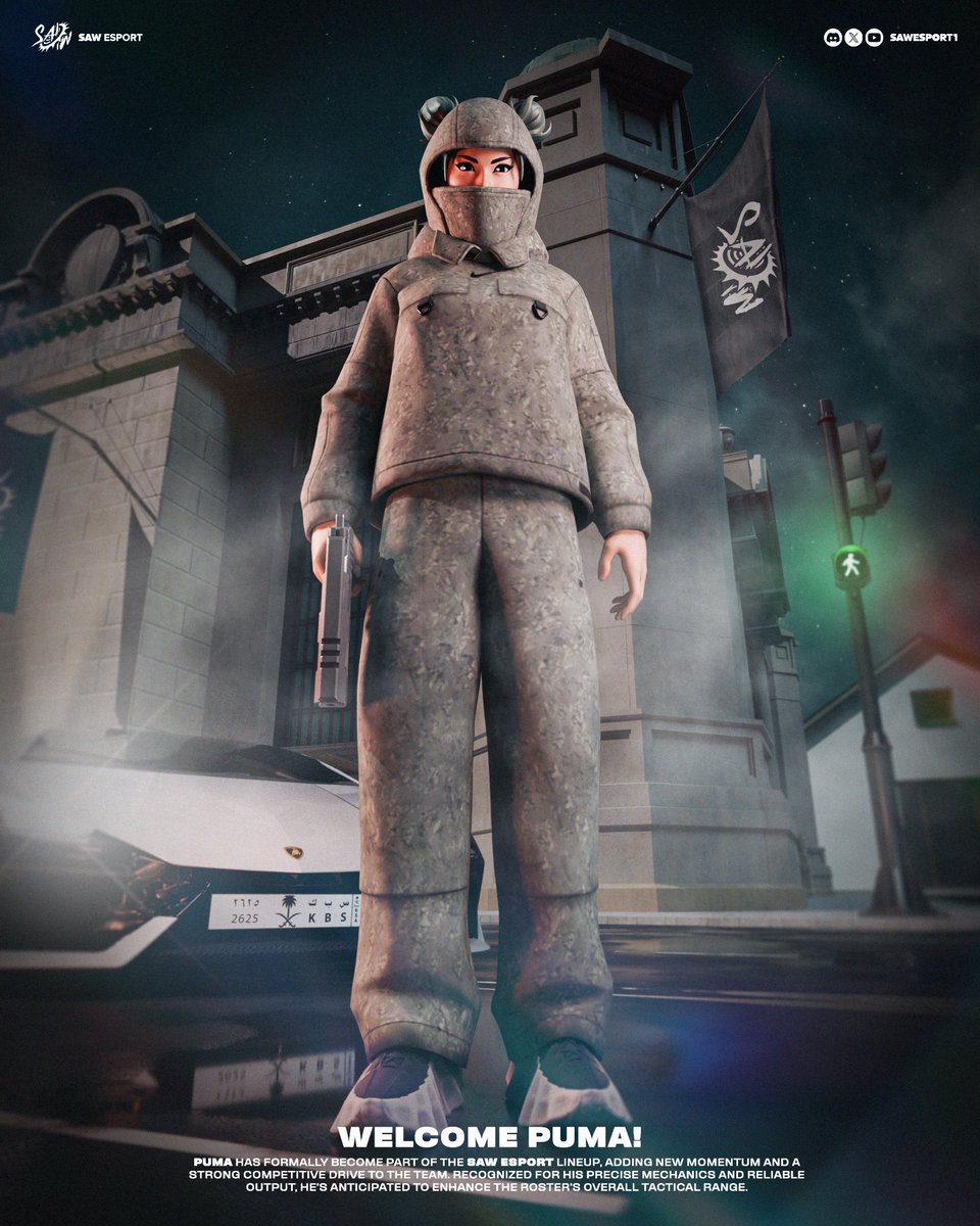 SAWESPORT1's tweet photo. Don't chase after what you can't reach.🤫 Please Welcome Our newest Fortnite player @Pumafv 🥷 https://t.co/LA98g8QNml