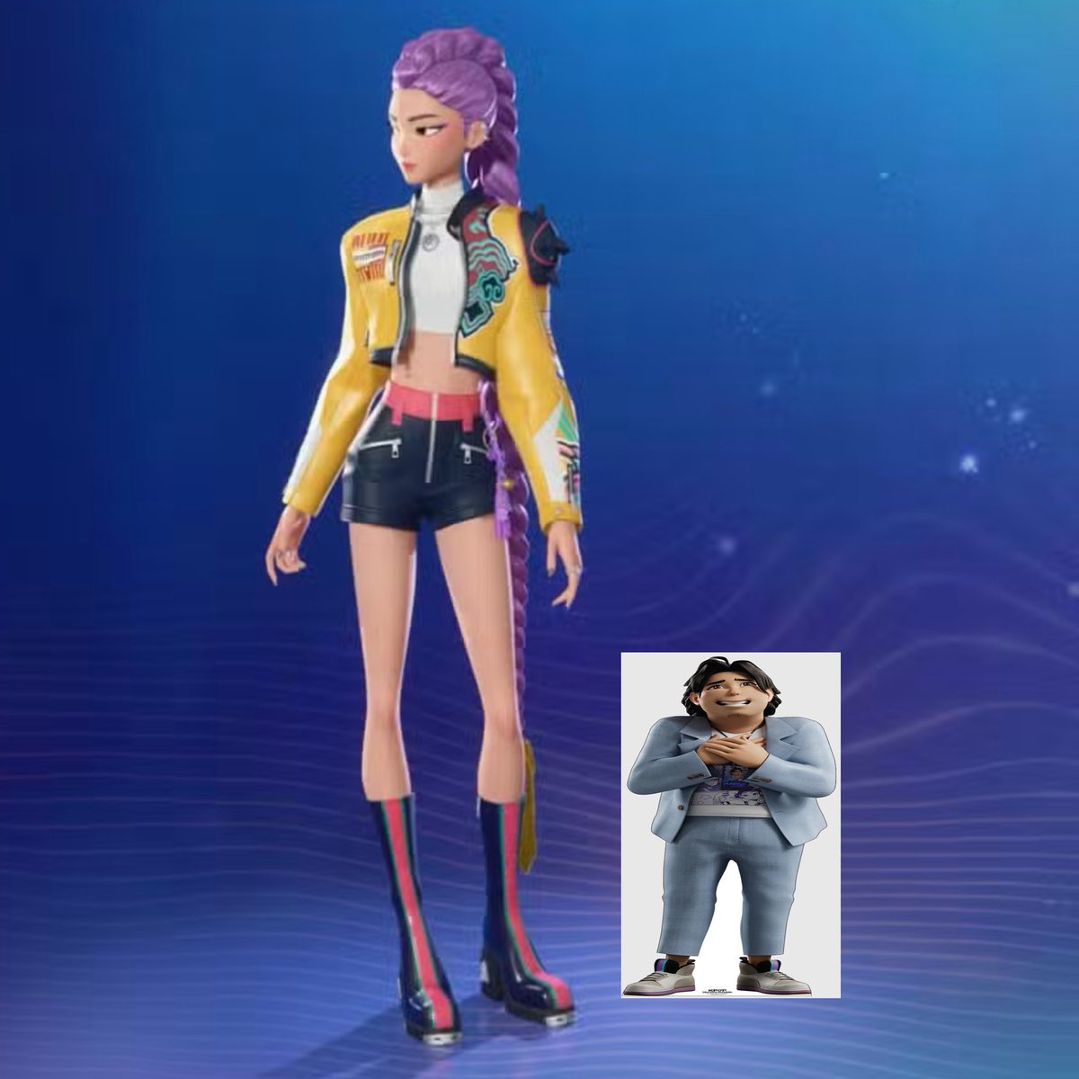 NetherBro87's tweet image. Misread this tweet and thought it said that Huntr/X was getting a sidekick and this image flashbanged in my mind